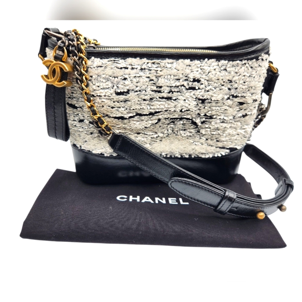 Chanel Sequin Gabrielle Hobo Crossbody